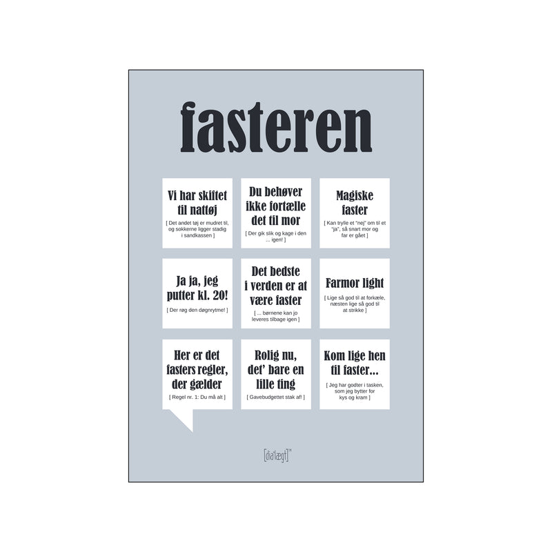 Fasteren — Grå — Art print by Dialægt from Poster & Frame