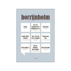 Bornholm — Grå — Art print by Dialægt from Poster & Frame