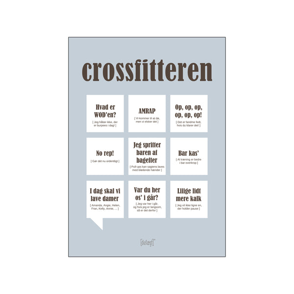 Crossfitteren — Grå — Art print by Dialægt from Poster & Frame