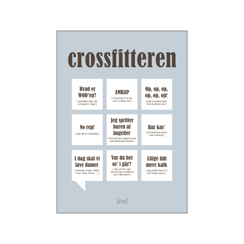 Crossfitteren — Grå — Art print by Dialægt from Poster & Frame