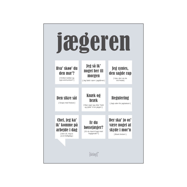 Jægeren — Grå — Art print by Dialægt from Poster & Frame