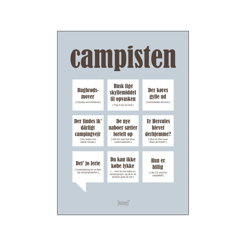 Campisten — Grå — Art print by Dialægt from Poster & Frame