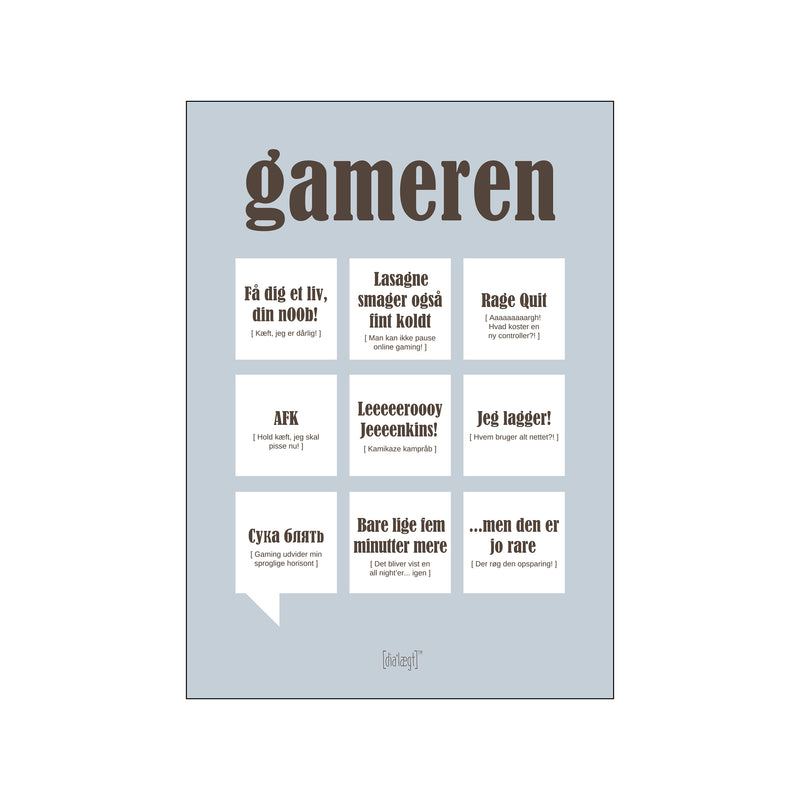 Gameren — Grå — Art print by Dialægt from Poster & Frame
