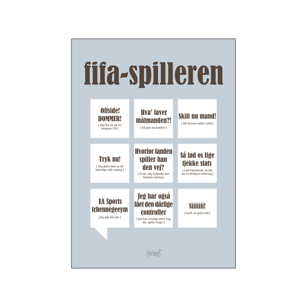 FIFA-spilleren — Grå — Art print by Dialægt from Poster & Frame
