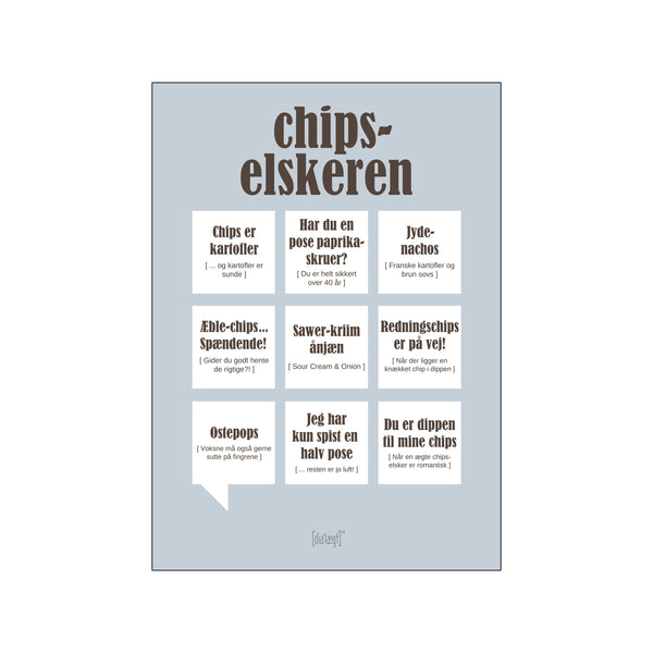 Chipselskeren — Grå — Art print by Dialægt from Poster & Frame