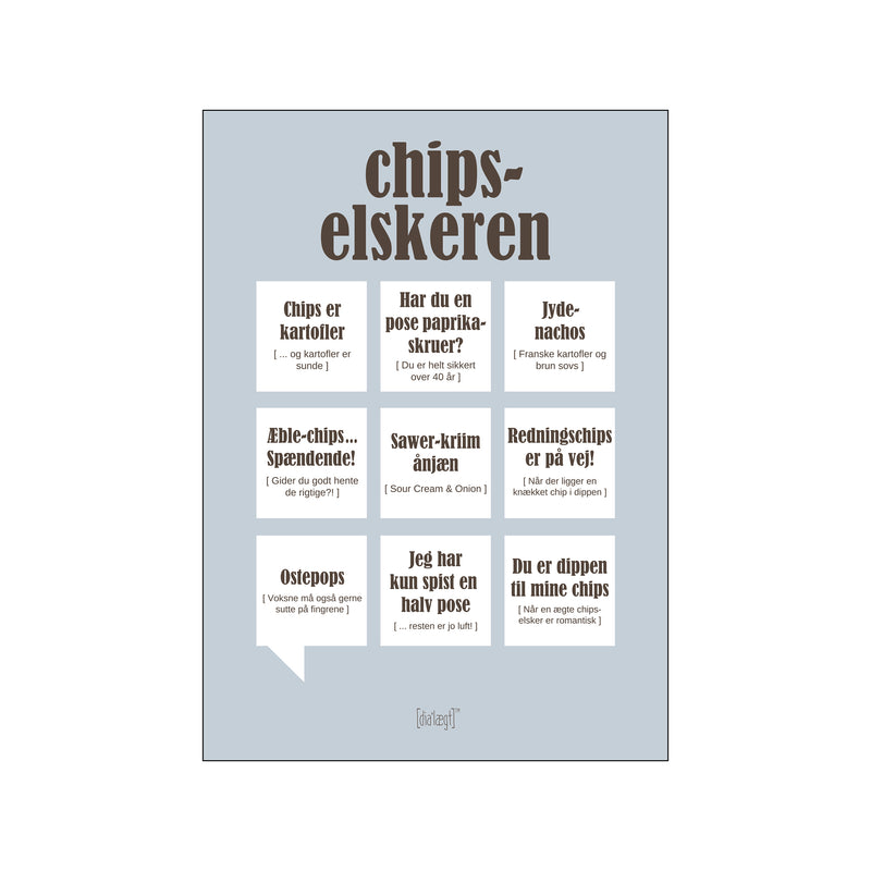 Chipselskeren — Grå — Art print by Dialægt from Poster & Frame