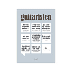 Guitaristen — Grå — Art print by Dialægt from Poster & Frame