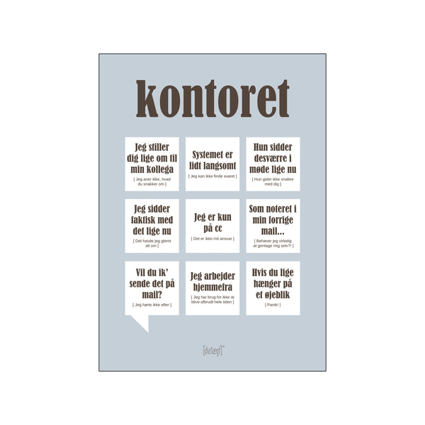Kontoret — Grå — Art print by Dialægt from Poster & Frame