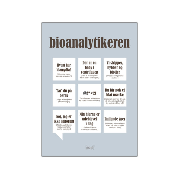 Bioanalytikeren — Grå — Art print by Dialægt from Poster & Frame