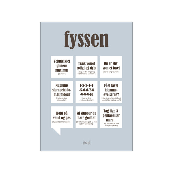 Fyssen — Grå — Art print by Dialægt from Poster & Frame