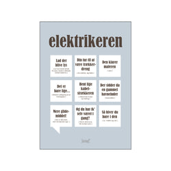 Elektrikeren — Grå — Art print by Dialægt from Poster & Frame