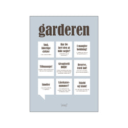 Garderen — Grå — Art print by Dialægt from Poster & Frame