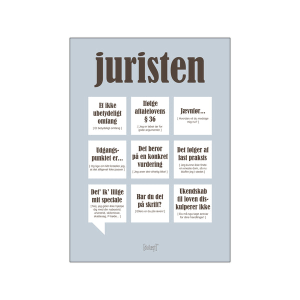 Juristen — Grå — Art print by Dialægt from Poster & Frame