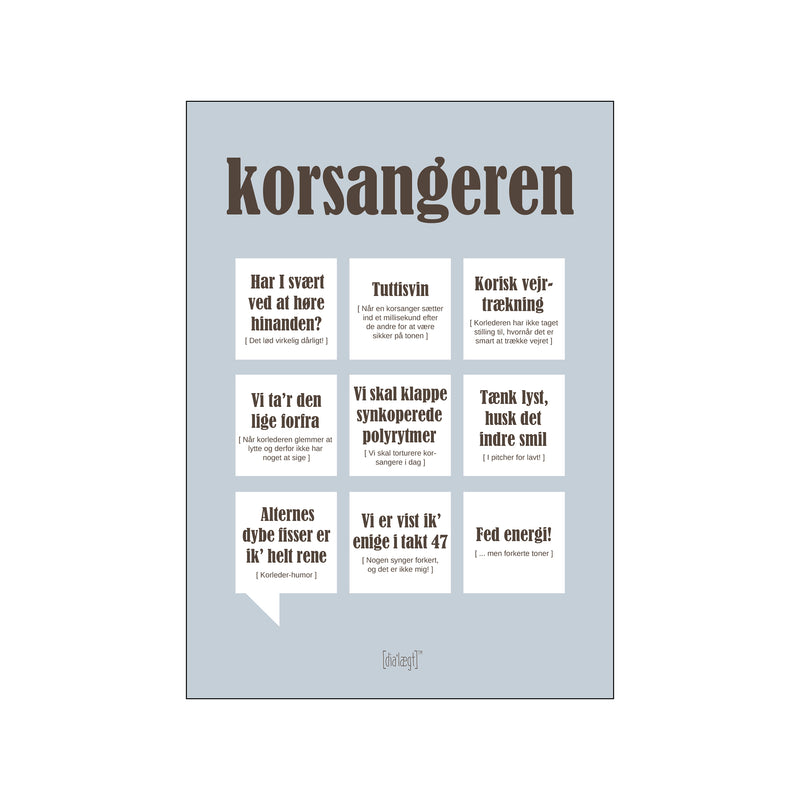 Korsangeren — Grå — Art print by Dialægt from Poster & Frame