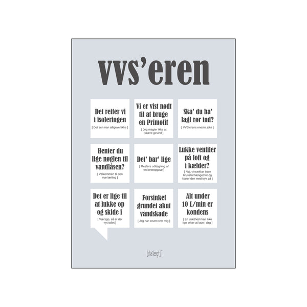 VVS'eren — Grå — Art print by Dialægt from Poster & Frame