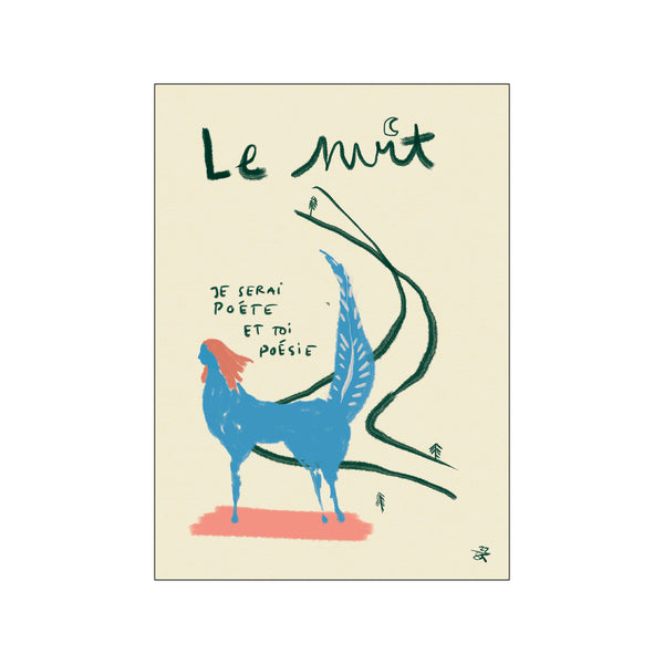 Le Nuit — Art print by Das Rotes Rabbit from Poster & Frame