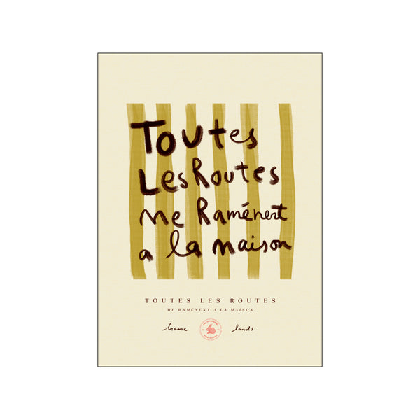Toutes Le Routes 01 — Art print by Das Rotes Rabbit from Poster & Frame