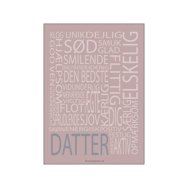 Datter — Art print by MitDejligeHjem from Poster & Frame