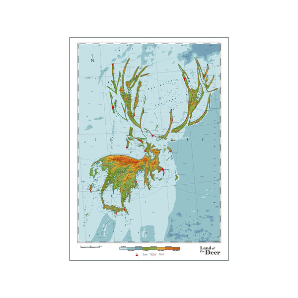 Deer — Art print by DAU-DAW from Poster & Frame