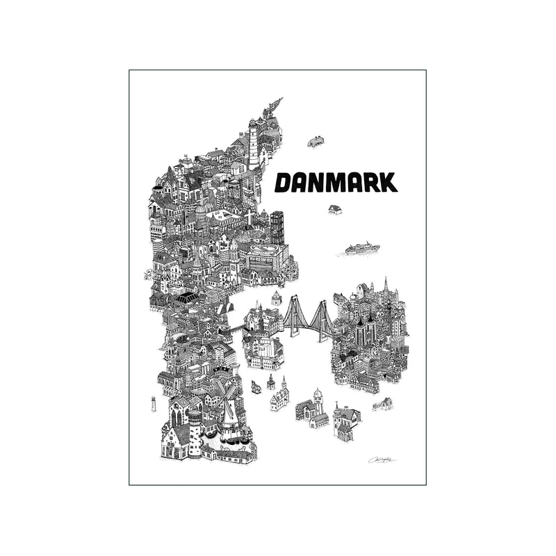 Denmark — Art print by Benjamin Noir from Poster & Frame