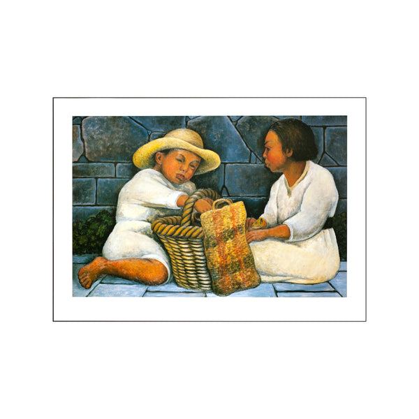 Dos Ninos — Art print by Diego Rivera from Poster & Frame