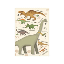 Dinosaurus plakat – Børneplakat — Art print by Citatplakat from Poster & Frame