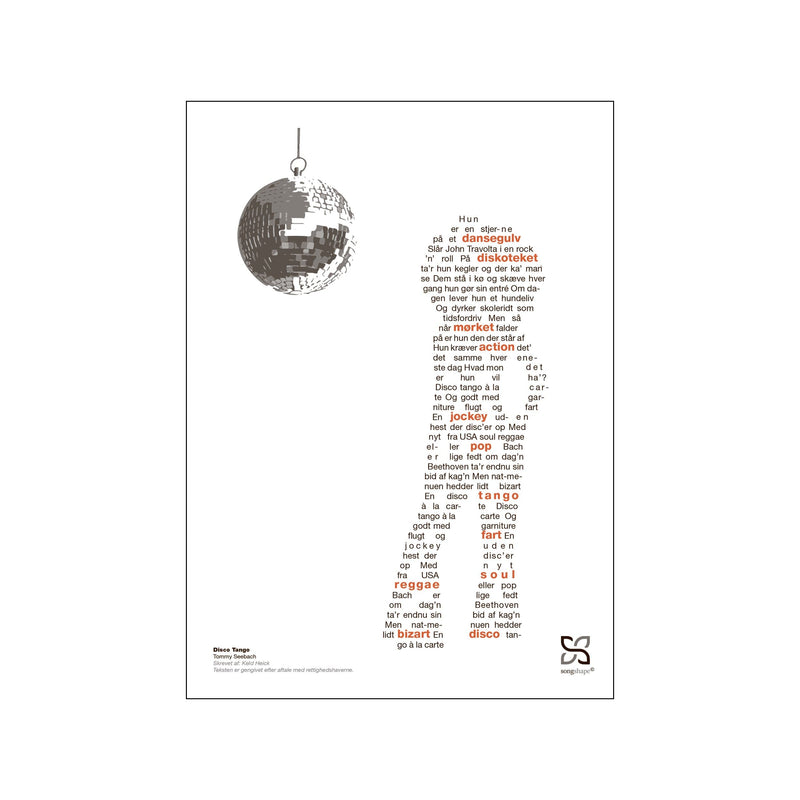 Disco Tango - Tommy Seebach — Art print by Songshape from Poster & Frame