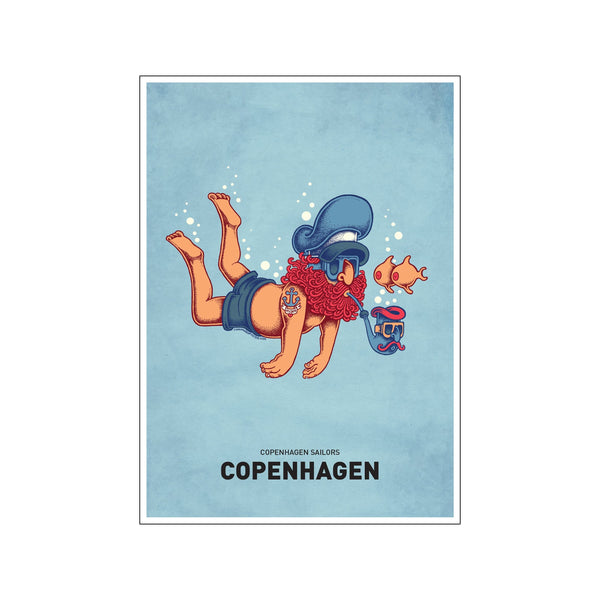 Diver — Art print by Copenhagen Poster from Poster & Frame