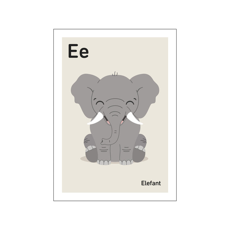 E — Art print by Stay Cute from Poster & Frame
