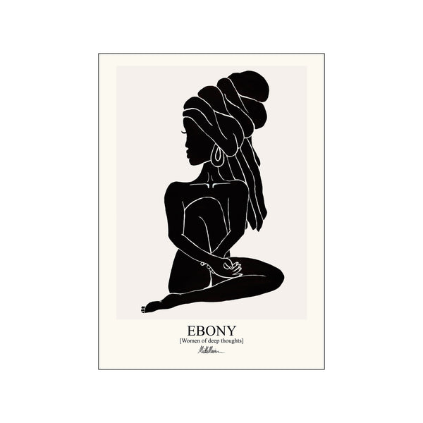 Ebony - black — Art print by Morais Artworks from Poster & Frame