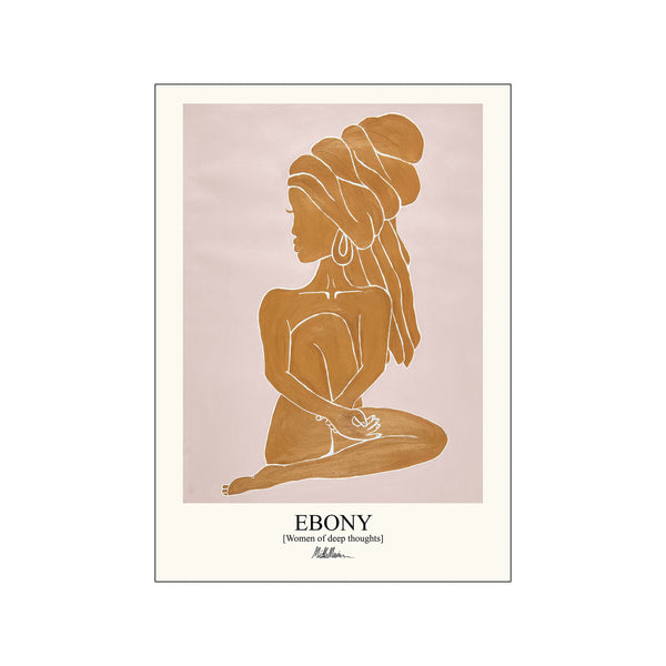 Ebony - orange — Art print by Morais Artworks from Poster & Frame