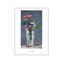 Oeillets et clématite dans un vase de cristal — Art print by Edouard Manet from Poster & Frame