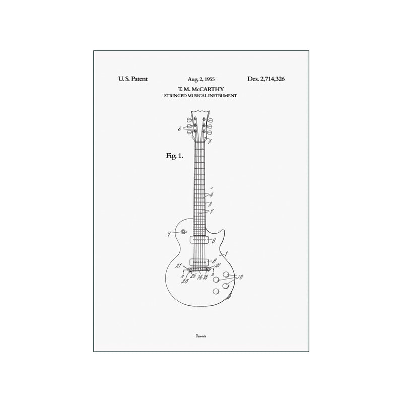 Electric Guitar — Art print by Bomedo from Poster & Frame