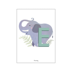 E for Elefant — Art print by Tiny Tails from Poster & Frame