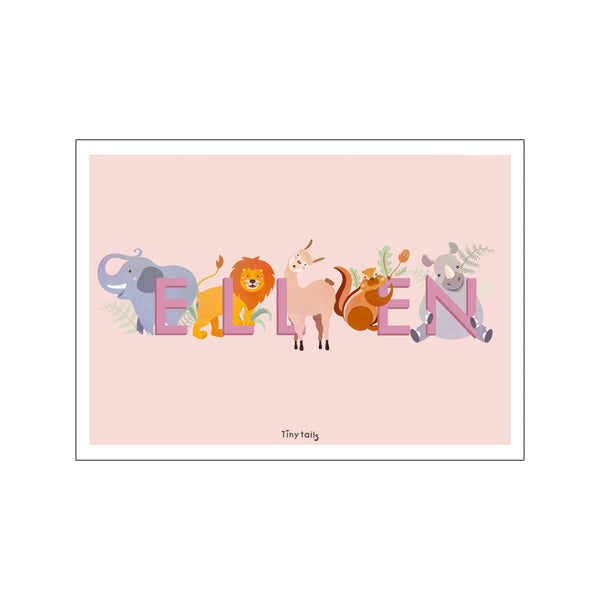 Ellen - lyserød — Art print by Tiny Tails from Poster & Frame