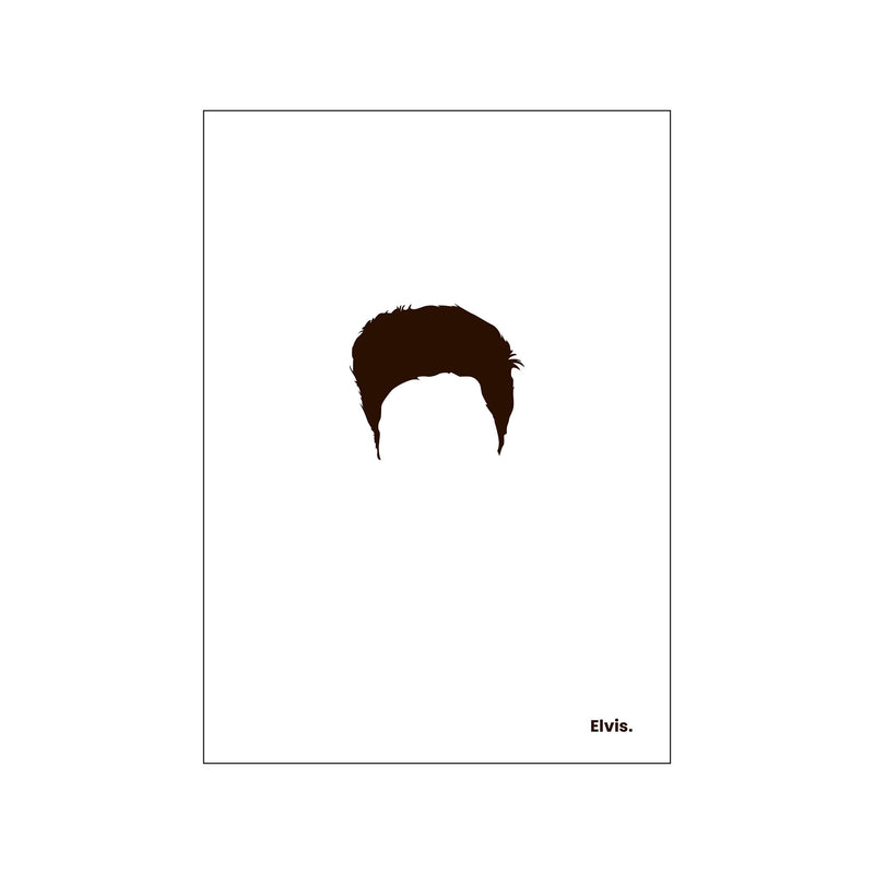 Elvis - White — Art print by Mugstars CO from Poster & Frame