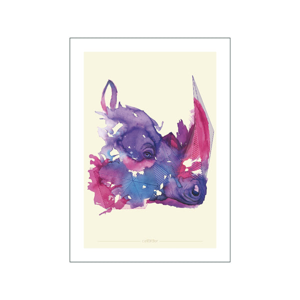 Endangered Rhino — Art print by Cellard'or from Poster & Frame