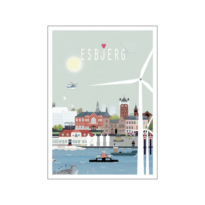 Esbjerg — Art print by Lydia Wienberg from Poster & Frame