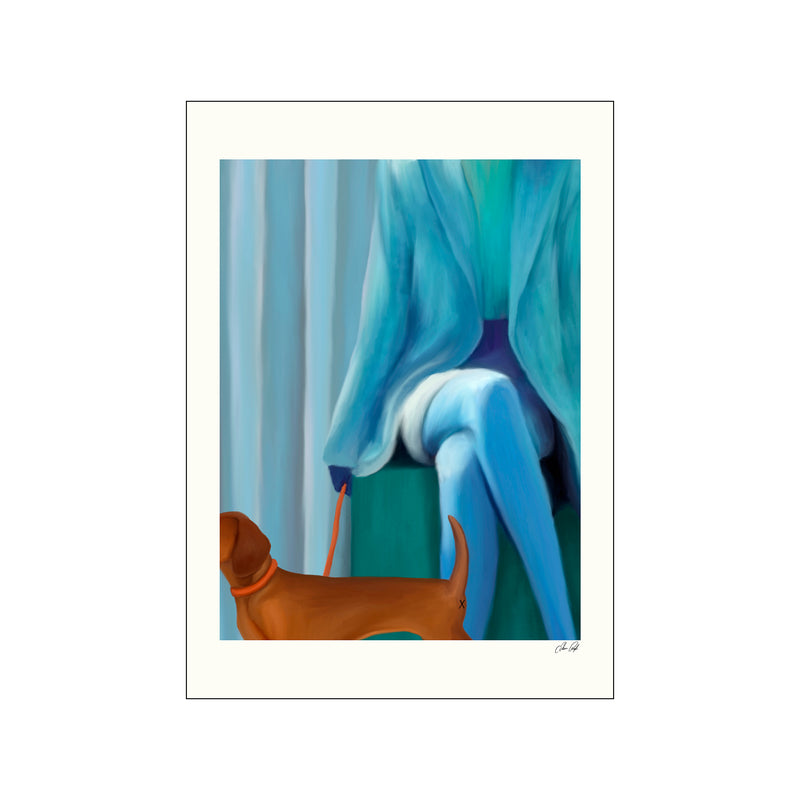 Estelle Graf - Blue coat — Art print by PSTR Studio from Poster & Frame