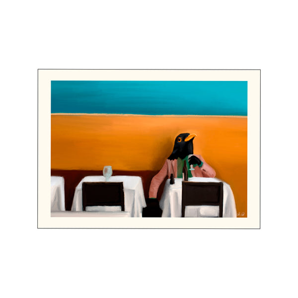 Estelle Graf - Lunch alone — Art print by PSTR Studio from Poster & Frame