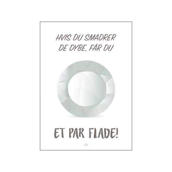 Et par flade — Art print by Citatplakat from Poster & Frame
