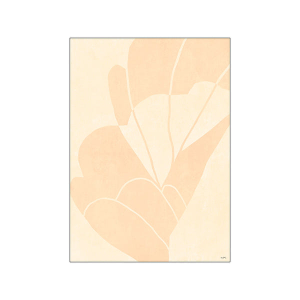 Flourish No 1 - peach — Art print by Moe Made It from Poster & Frame