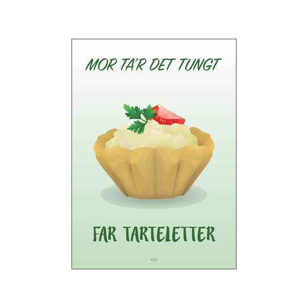 Far tarteletter — Art print by Citatplakat from Poster & Frame
