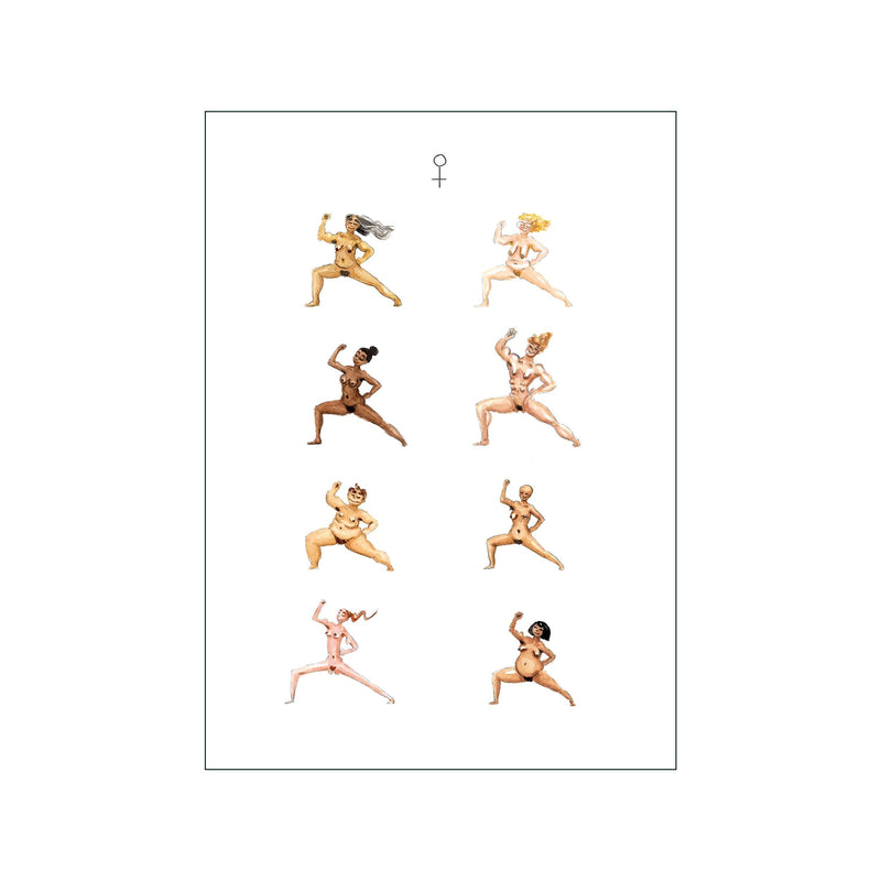 Feminists Doing Yoga — Art print by Yoga Prints from Poster & Frame