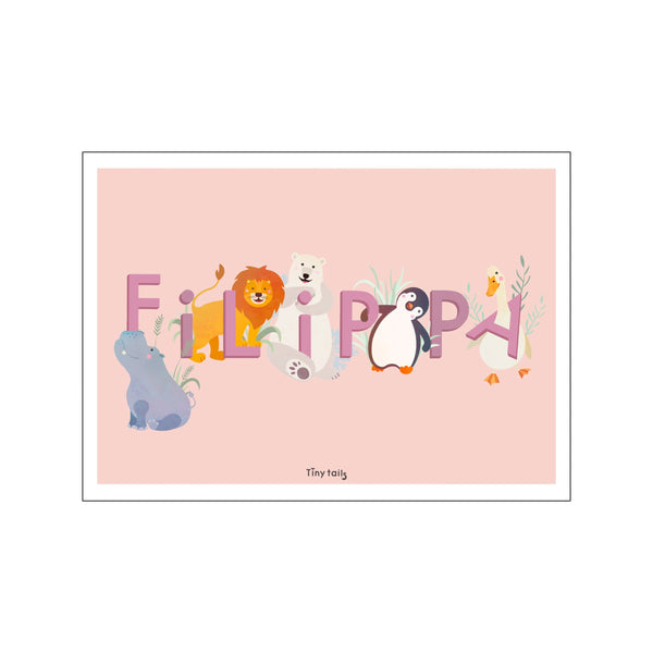 Filippa - lyserød — Art print by Tiny Tails from Poster & Frame
