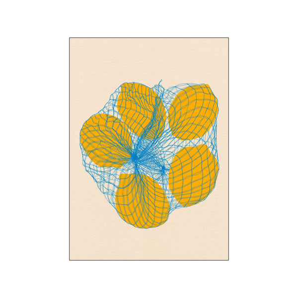 Five lemons in a net bag — Art print by Rosi Feist from Poster & Frame