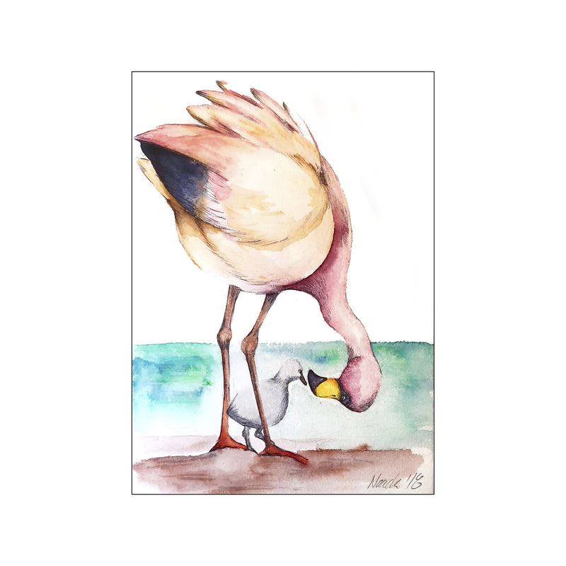 Flamingo Mor — Art print by Ida Noack from Poster & Frame