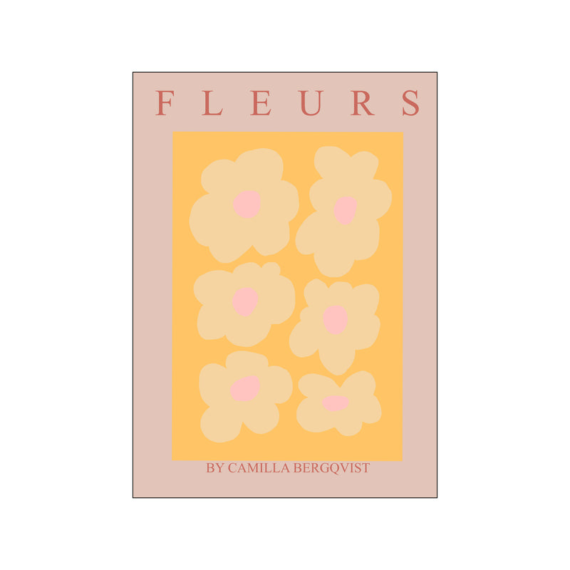 Fleurs Orange — Art print by Camilla Bergqvist from Poster & Frame