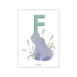 F for Flodhest — Art print by Tiny Tails from Poster & Frame