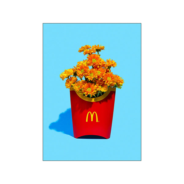 Flower fries — Art print by Supermercat from Poster & Frame